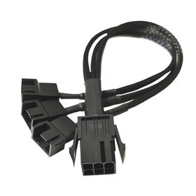 27cm Computer Power Supply 6Pin To 4Pin Radiator Cooling Fan Chassis Fan Extension Cable