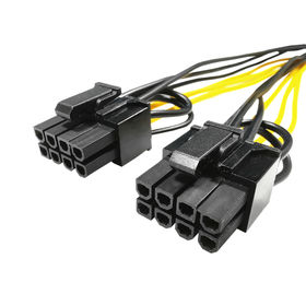 GPU 8Pin to 2*8pin(6+2) Graphic Card for Double PCI-E PCIe 8Pin Power Supply Splitter Cable Cord