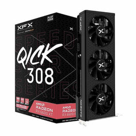 XFX Speedster QICK308 Radeon RX 6600 XT Black Gaming Graphics Card with 8GB GDDR6 HDMI 3xDP