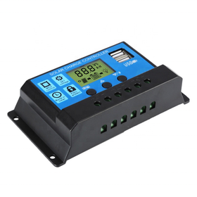 10A 20A 30A USB Solar Charge Controller Panel Battery Regulator Intelligent 12V 24V